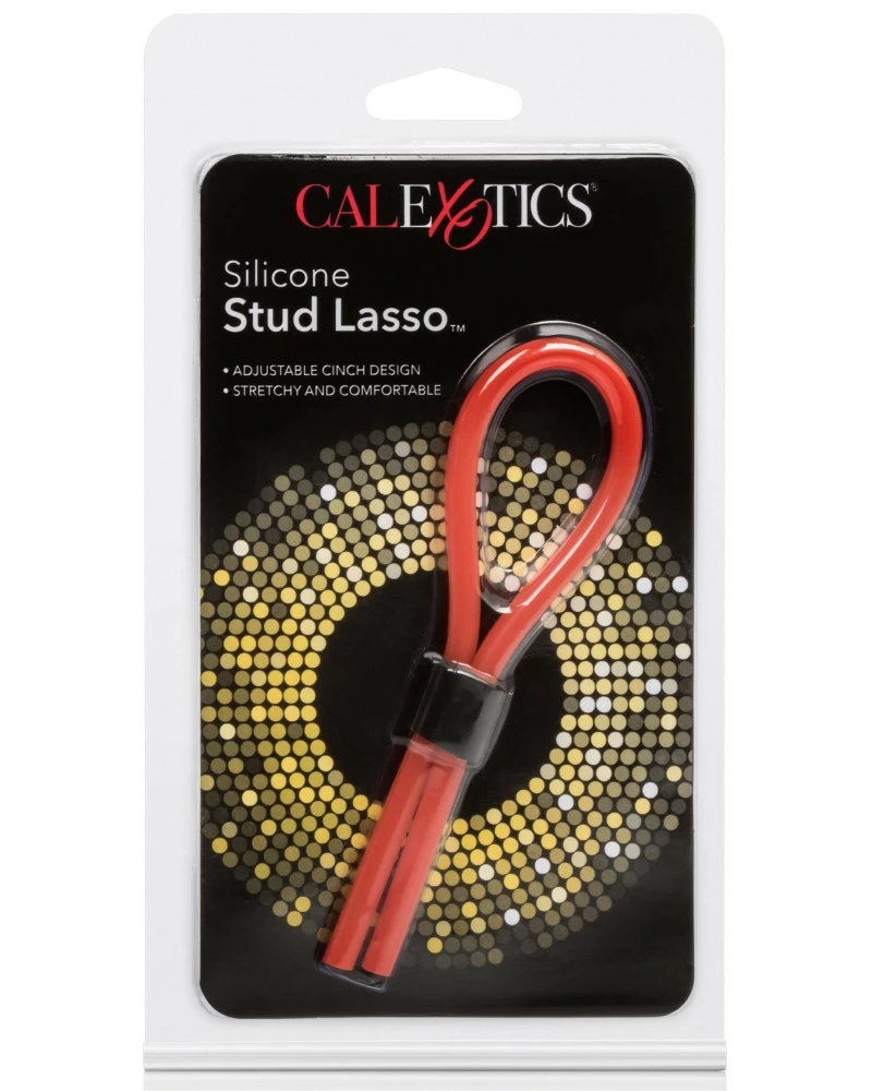 CalExotics Cockring Stud Lasso Rouge 4 CalExotics Cockring Stud Lasso Rouge – Image 2