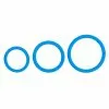 Easytoys Men Only Cockrings En Silicone Bleus X3