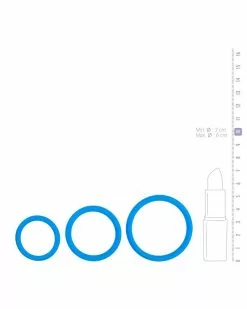 Easytoys Men Only Cockrings En Silicone Bleus X3 -Cockrings Flexibles Soldes Boutique cockrings en silicone bleus x3 2