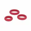 TITUS Cockrings En Silicone Rouge X3 -Cockrings Flexibles Soldes Boutique cockrings en silicone rouge x3