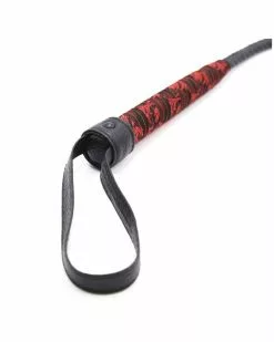 Correct Me Fouet Chinese Design 90cm Noir-Rouge -Cockrings Flexibles Soldes Boutique fouet chinese design 90cm noir rouge 6