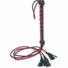 Devil Stick Fouet Triple Lanières 50cm Noir-Rouge 1 Devil Stick Fouet Triple Lanières 50cm Noir-Rouge -Cockrings Flexibles Soldes Boutique fouet triple lanieres 50cm noir rouge