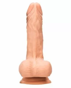 Real Rock Gode Ceinture Avec Testicules RealRock Skin 20 X 6cm -Cockrings Flexibles Soldes Boutique gode ceinture avec testicules realrock skin 20 x 6cm 4