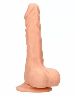 Real Rock Gode Ceinture Avec Testicules RealRock Skin 20 X 6cm -Cockrings Flexibles Soldes Boutique gode ceinture avec testicules realrock skin 20 x 6cm 5