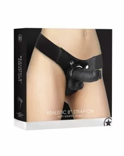 Ouch! Gode Ceinture Realistic Strap-On 16 X 4cm -Cockrings Flexibles Soldes Boutique gode ceinture realistic strap on 16 x 4cm 1