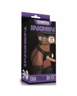 Love Toy INGEN Gode Ceinture Vibrant Easy Strap-On 17.5 X 5cm -Cockrings Flexibles Soldes Boutique gode ceinture vibrant easy strap on 175 x 5cm 1