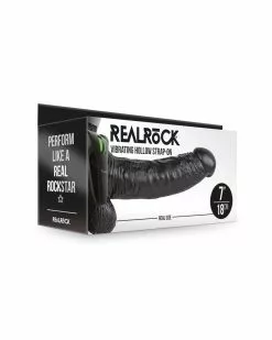 Real Rock Gode Ceinture Vibrant Hollow Vibe RealRock 18 X 4.5cm Noir 10 Real Rock Gode Ceinture Vibrant Hollow Vibe RealRock 18 X 4.5cm Noir -Cockrings Flexibles Soldes Boutique gode ceinture vibrant hollow vibe realrock 18 x 45cm noir 1