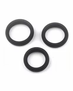 Generique Kit De 3 Cockrings Silicone Thick Set -Cockrings Flexibles Soldes Boutique kit de 3 cockrings silicone thick set 7