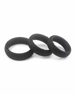 Generique Kit De 3 Cockrings Silicone Thick Set -Cockrings Flexibles Soldes Boutique kit de 3 cockrings silicone thick set 9