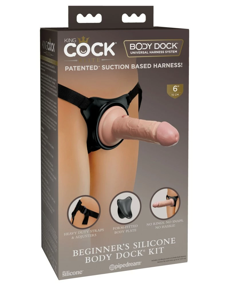King Cock Kit Gode-ceinture Body Dock Beginners 16 X 4cm 4 King Cock Kit Gode-ceinture Body Dock Beginners 16 X 4cm – Image 2
