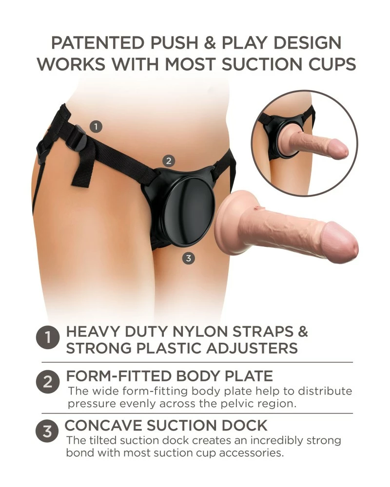 King Cock Kit Gode-ceinture Body Dock Beginners 16 X 4cm 11 King Cock Kit Gode-ceinture Body Dock Beginners 16 X 4cm – Image 9