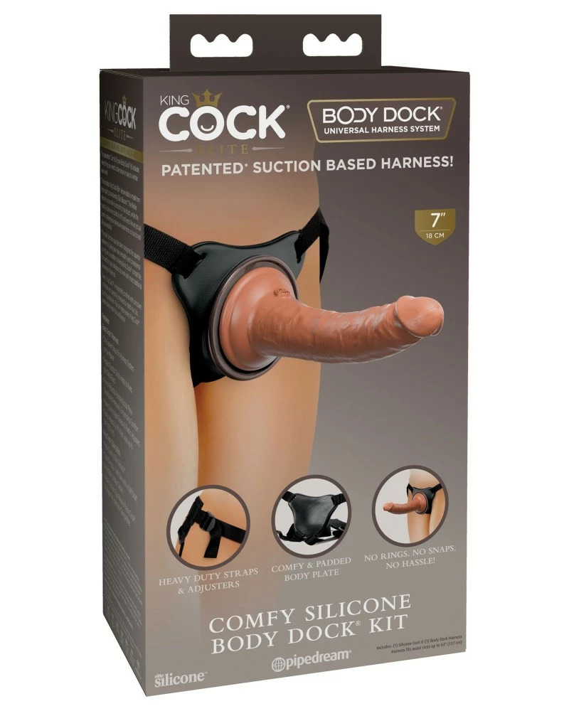 King Cock Kit Gode-ceinture Body Dock Comfort 18 X 3.5cm 4 King Cock Kit Gode-ceinture Body Dock Comfort 18 X 3.5cm – Image 2