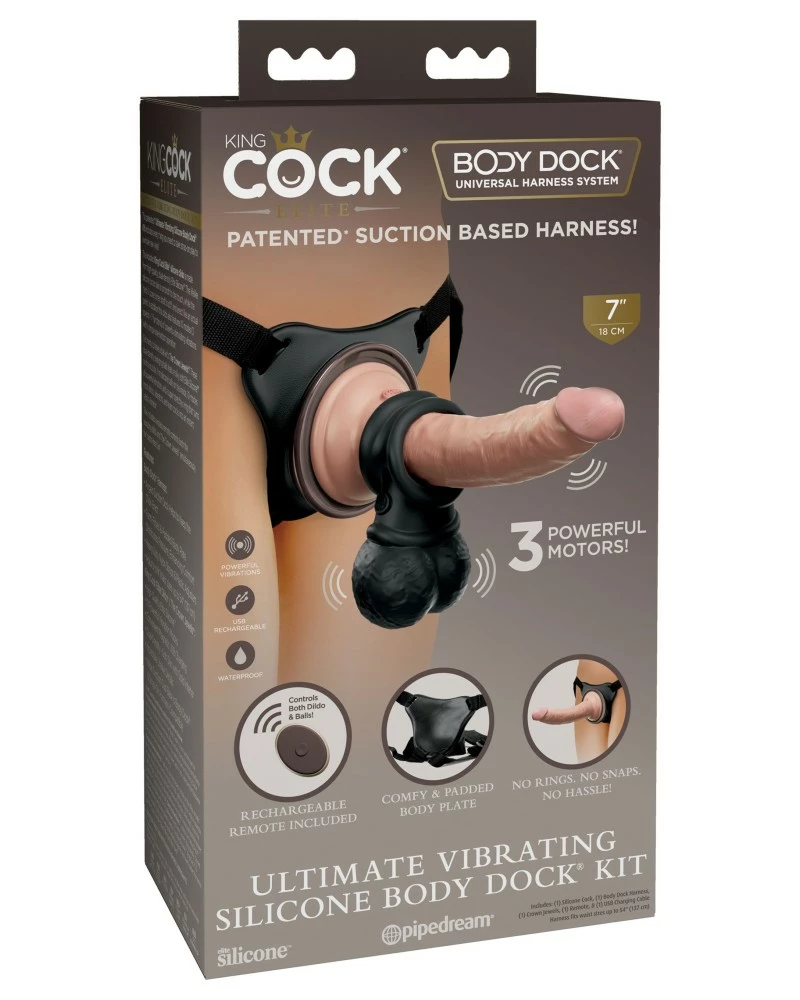 King Cock Kit Gode-ceinture Vibrant Body Dock Ultimate 4 King Cock Kit Gode-ceinture Vibrant Body Dock Ultimate – Image 2