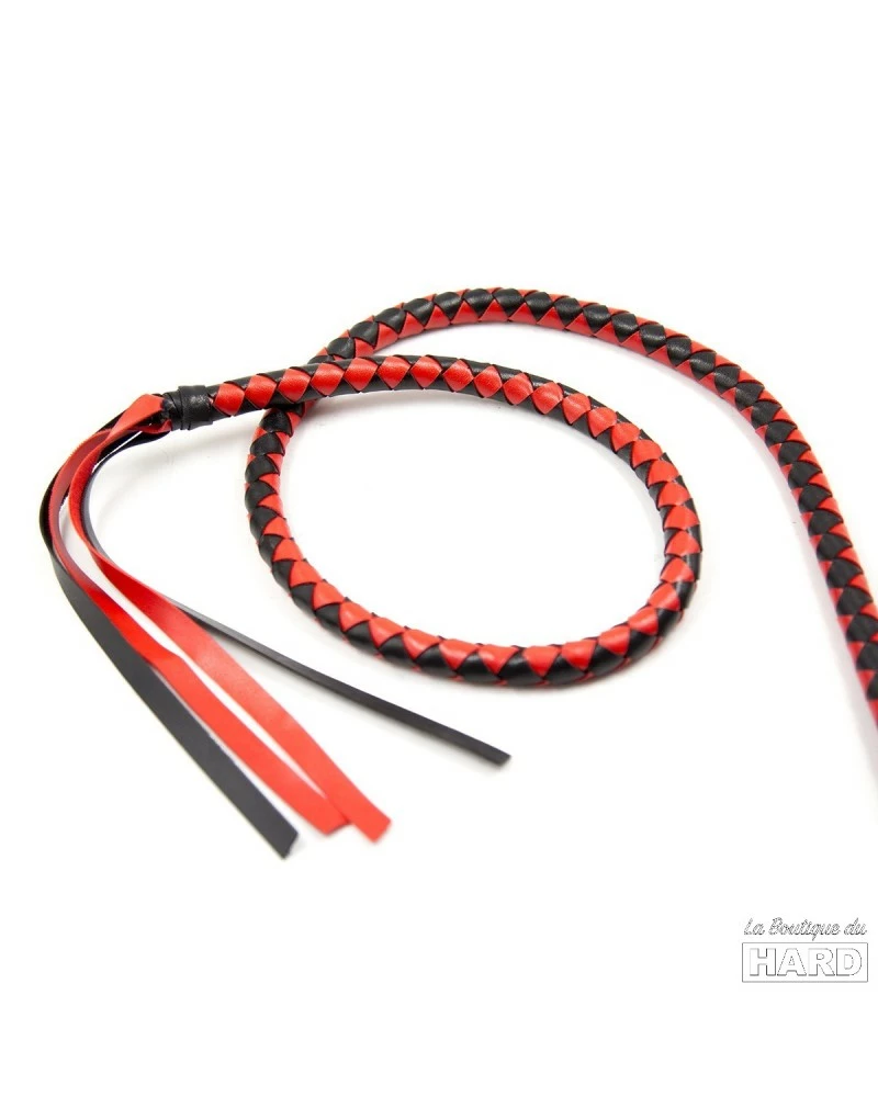 Kiotos Long Fouet Whip Duo 190cm Noir Et Rouge 6 Kiotos Long Fouet Whip Duo 190cm Noir Et Rouge – Image 4