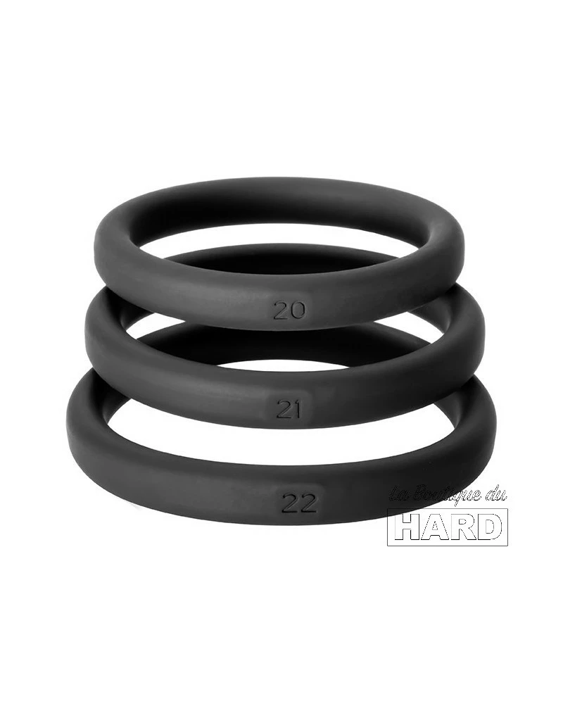 Perfect Fit Lot 3 Cockrings Xact-Fit L-XL 3 Perfect Fit Lot 3 Cockrings Xact-Fit L-XL