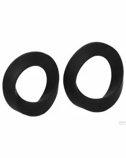 Lot De 2 Cockrings En Silicone Twist Sono N°86 -Cockrings Flexibles Soldes Boutique lot de 2 cockrings en silicone twist sono n86 4