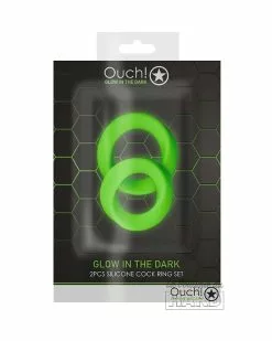 Ouch! Glow Lot De 2 Cockrings Phosphorescents Glow Ring 33mm 10 Ouch! Glow Lot De 2 Cockrings Phosphorescents Glow Ring 33mm -Cockrings Flexibles Soldes Boutique lot de 2 cockrings phosphorescents glow ring 33mm 1