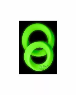 Ouch! Glow Lot De 2 Cockrings Phosphorescents Glow Ring 33mm 11 Ouch! Glow Lot De 2 Cockrings Phosphorescents Glow Ring 33mm -Cockrings Flexibles Soldes Boutique lot de 2 cockrings phosphorescents glow ring 33mm 2