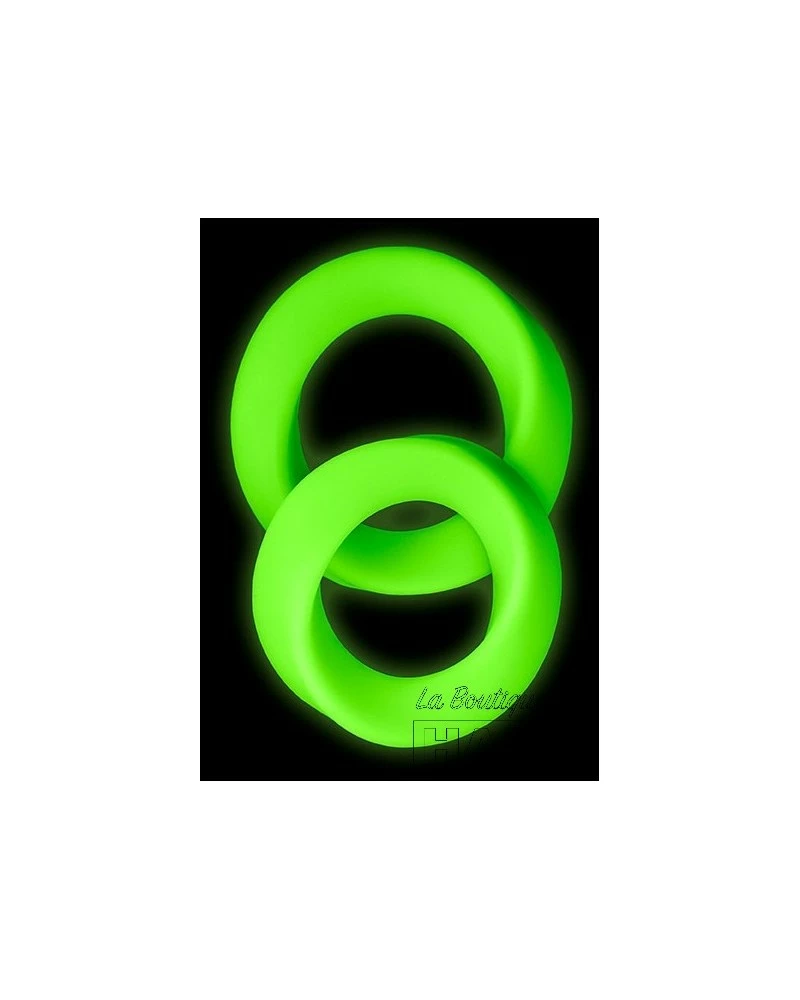 Ouch! Glow Lot De 2 Cockrings Phosphorescents Glow Ring 33mm 5 Ouch! Glow Lot De 2 Cockrings Phosphorescents Glow Ring 33mm – Image 3