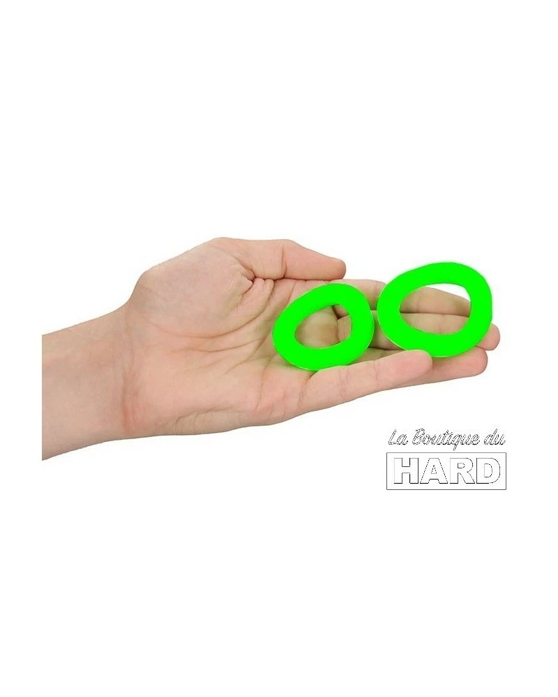 Ouch! Glow Lot De 2 Cockrings Phosphorescents Glow Ring 33mm 6 Ouch! Glow Lot De 2 Cockrings Phosphorescents Glow Ring 33mm – Image 4