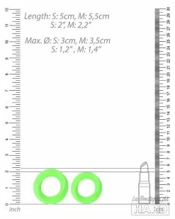 Ouch! Glow Lot De 2 Cockrings Phosphorescents Glow Ring 33mm 13 Ouch! Glow Lot De 2 Cockrings Phosphorescents Glow Ring 33mm -Cockrings Flexibles Soldes Boutique lot de 2 cockrings phosphorescents glow ring 33mm 4