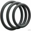 Optimale Lot De 3 Anneaux Silicone Fins Noirs -Cockrings Flexibles Soldes Boutique lot de 3 anneaux silicone fins noirs