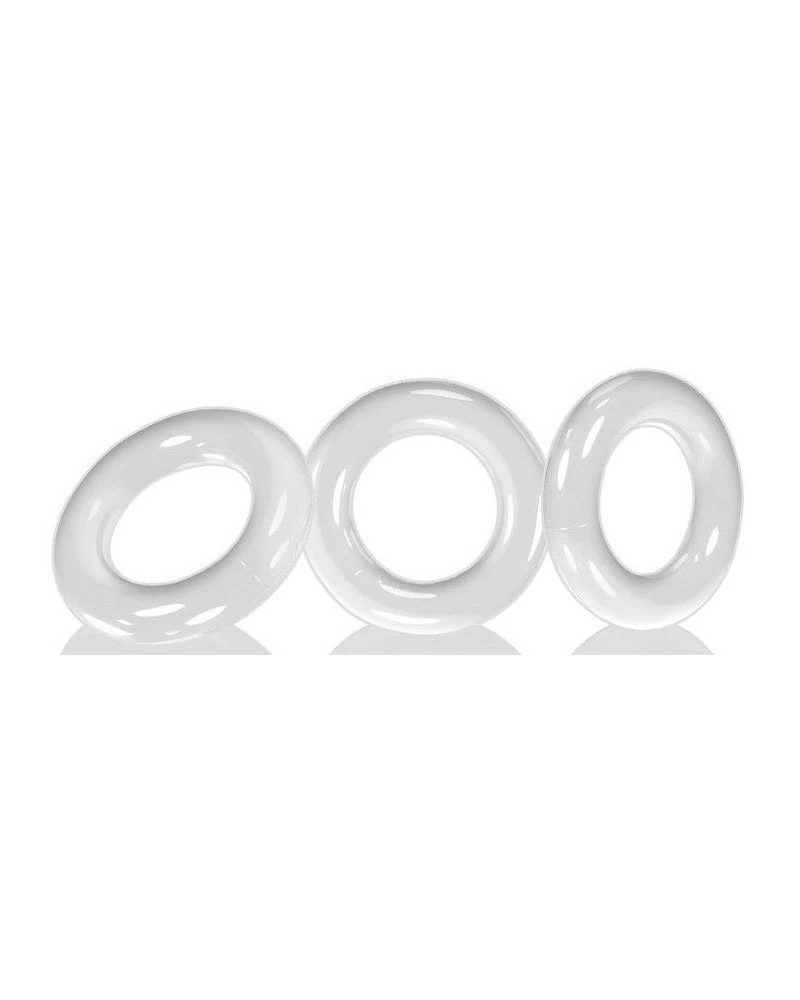 Oxballs Lot De 3 Cockings Willy Rings Blanc 3 Oxballs Lot De 3 Cockings Willy Rings Blanc