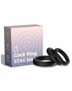 FUKR Lot De 3 Cockring Silicone Set Ring Noirs -Cockrings Flexibles Soldes Boutique lot de 3 cockring silicone set ring noirs 6