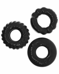 Oxballs Lot De 3 Cockrings Bonemaker Noirs