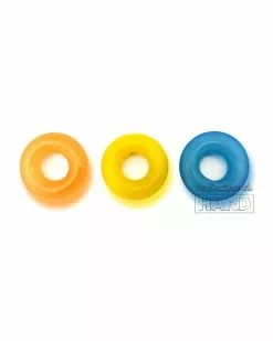 Boneyard Lot De 3 Cockrings Colorés D-Ring Glow 9 Boneyard Lot De 3 Cockrings Colorés D-Ring Glow -Cockrings Flexibles Soldes Boutique lot de 3 cockrings colores d ring glow 2