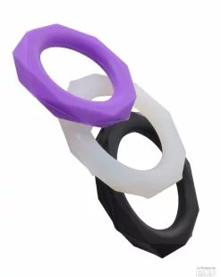 Fantasy C-Ringz Lot De 3 Cockrings En Silicone C-Ringz Stamina