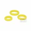 TITUS Lot De 3 Cockrings En Silicone Jaune -Cockrings Flexibles Soldes Boutique lot de 3 cockrings en silicone jaune