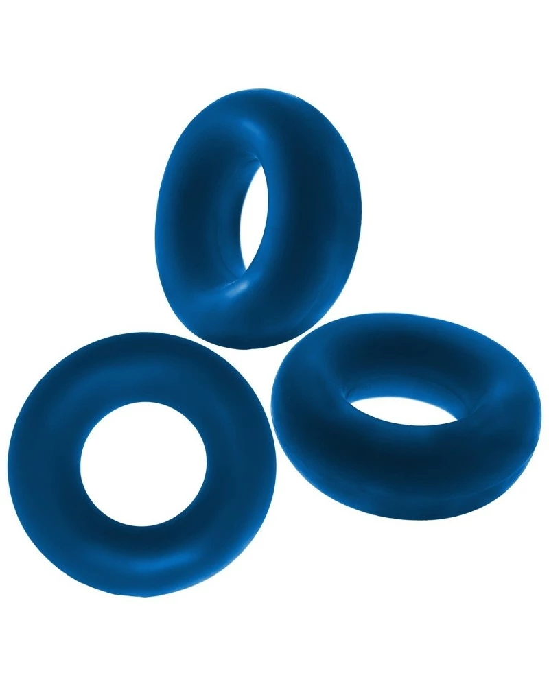 Oxballs Lot De 3 Cockrings Fat Willy Bleus 5 Oxballs Lot De 3 Cockrings Fat Willy Bleus – Image 3