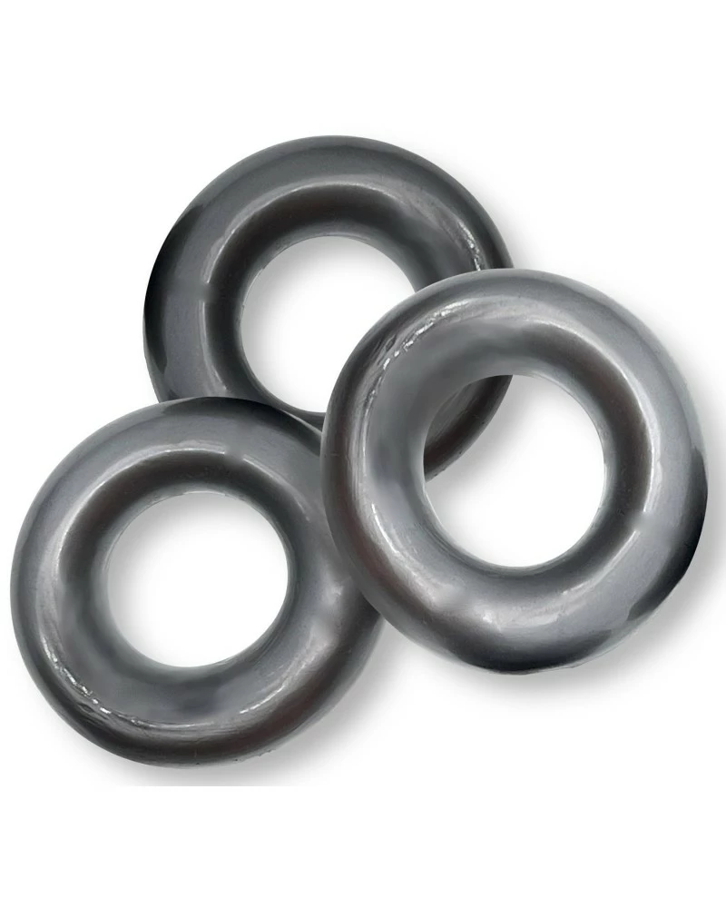 Oxballs Lot De 3 Cockrings Fat Willy Gris 5 Oxballs Lot De 3 Cockrings Fat Willy Gris – Image 3