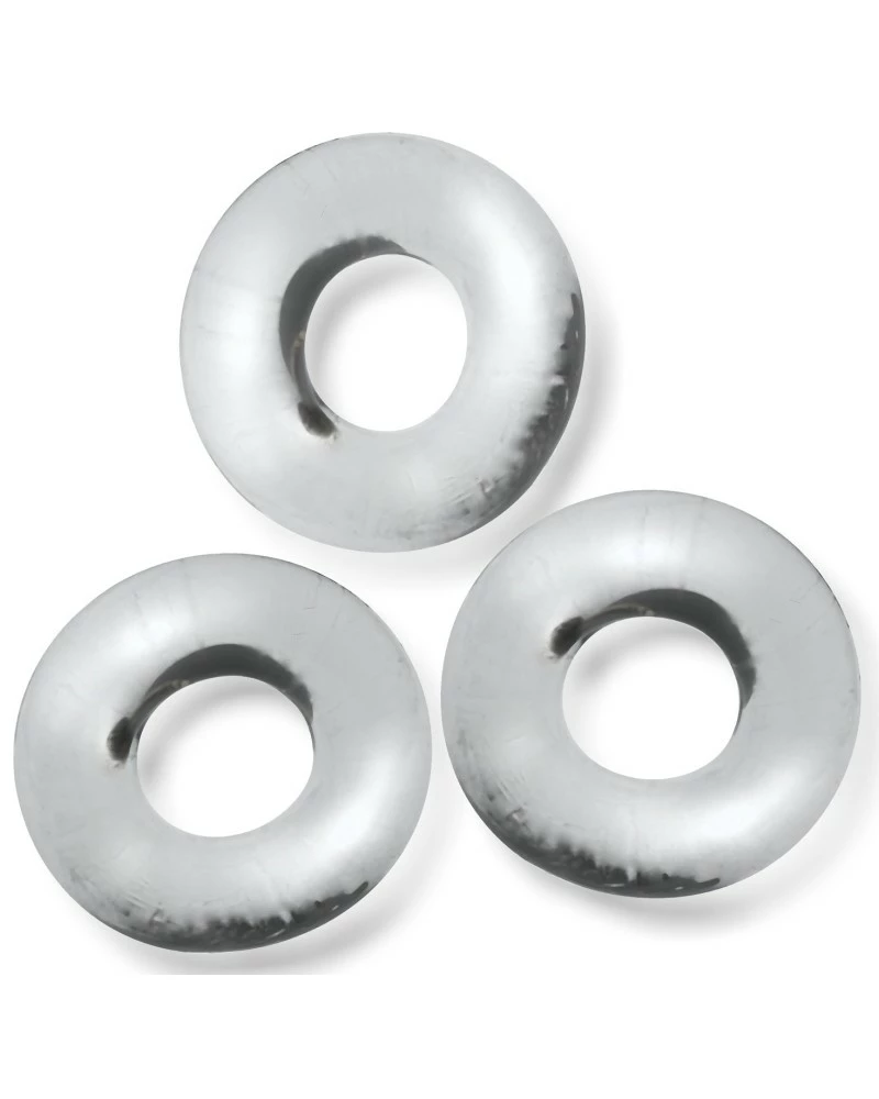 Oxballs Lot De 3 Cockrings Fat Willy Transparents 3 Oxballs Lot De 3 Cockrings Fat Willy Transparents