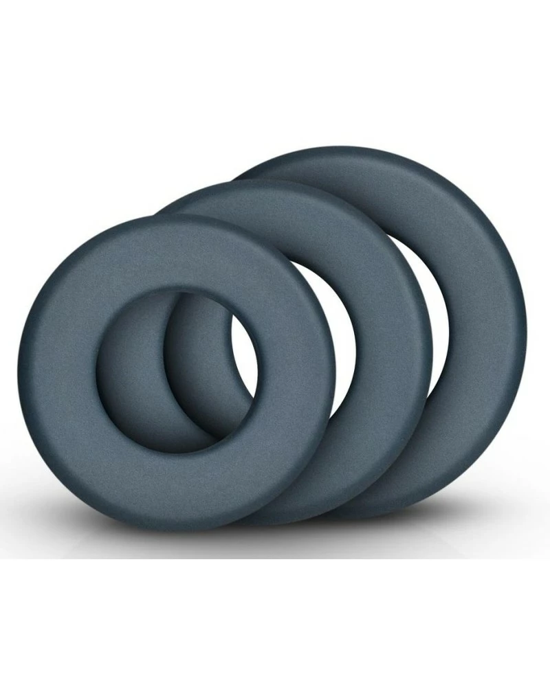 Lot De 3 Cockrings Hefty Boners Gris 5 Lot De 3 Cockrings Hefty Boners Gris – Image 3