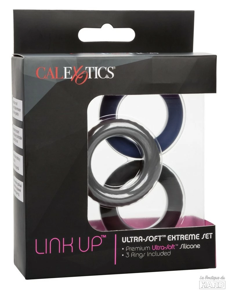 CalExotics Lot De 3 Cockrings Link Up ExtrÍme 38mm 4 CalExotics Lot De 3 Cockrings Link Up ExtrÍme 38mm – Image 2