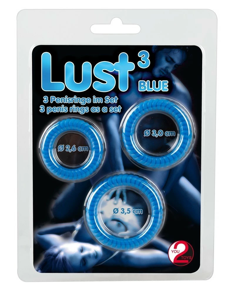 You2Toys Lot De 3 Cockrings Lust Bleus 4 You2Toys Lot De 3 Cockrings Lust Bleus – Image 2