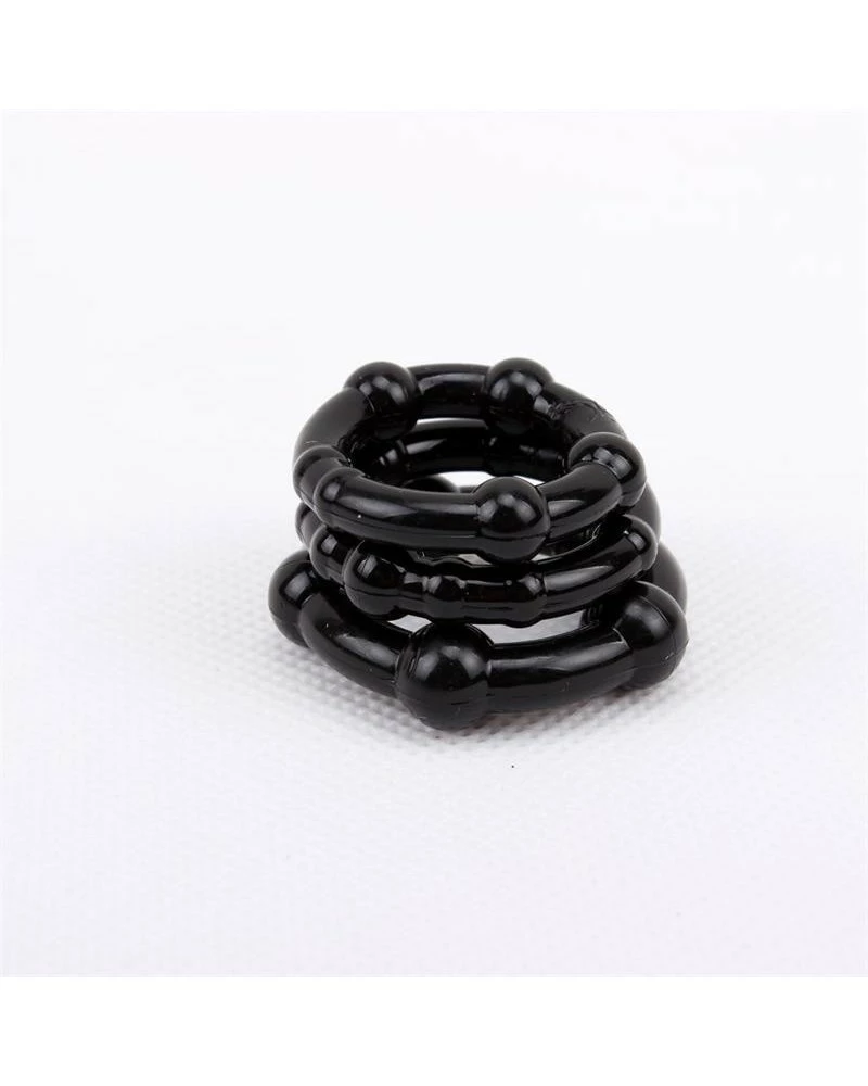 Love Toy Lot De 3 Cockrings Mini Noir 5 Love Toy Lot De 3 Cockrings Mini Noir – Image 3