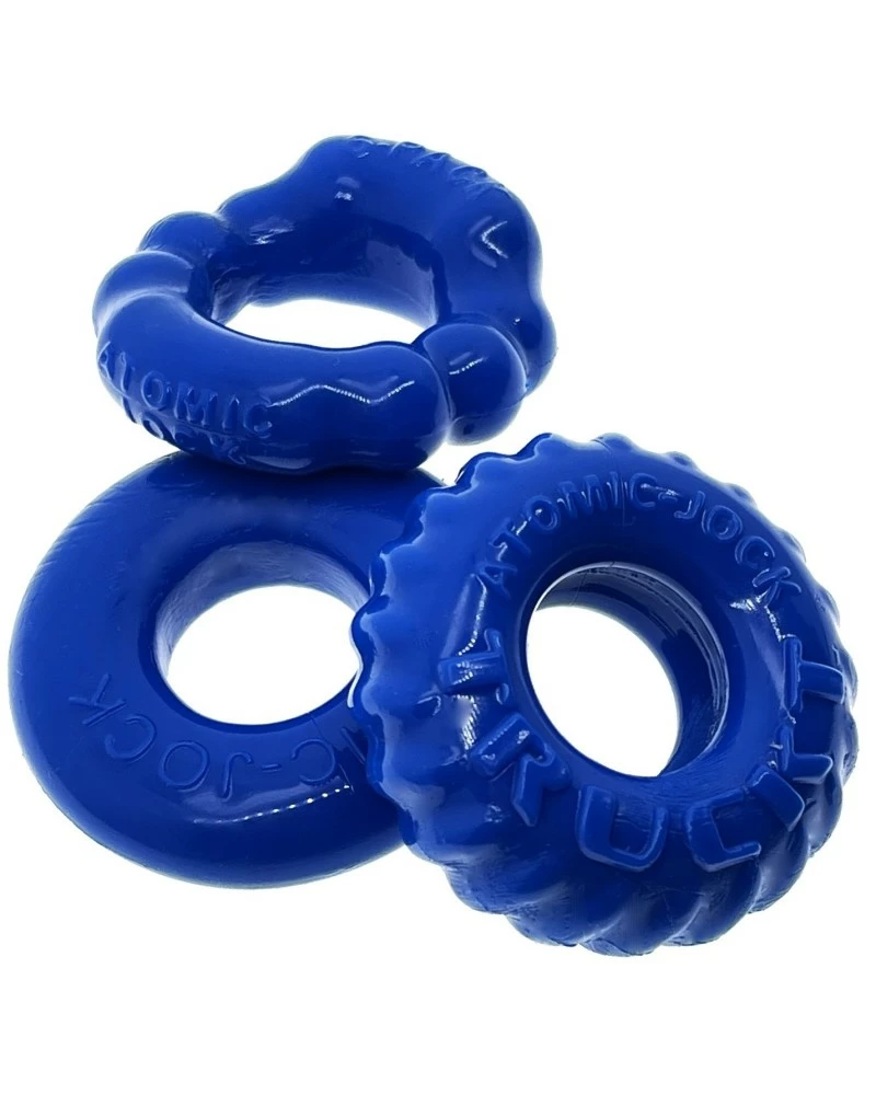 Lot De 3 Cockrings Oxballs Bonemaker Bleu 6 Lot De 3 Cockrings Oxballs Bonemaker Bleu – Image 4