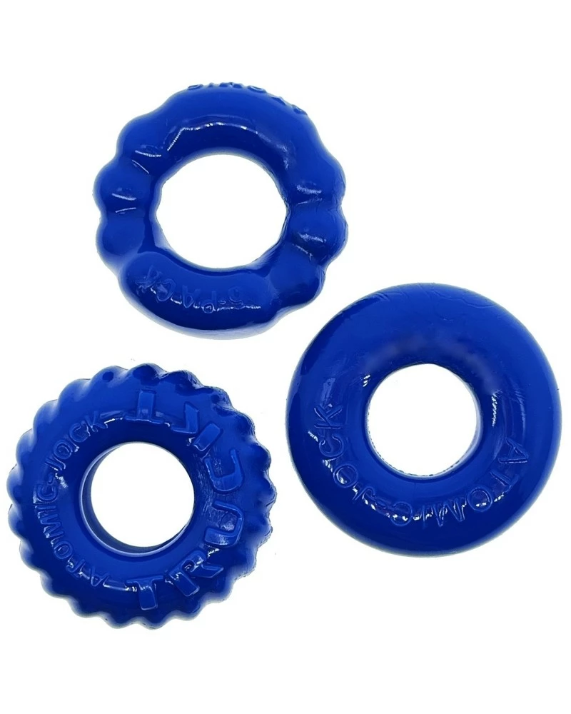 Lot De 3 Cockrings Oxballs Bonemaker Bleu 3 Lot De 3 Cockrings Oxballs Bonemaker Bleu