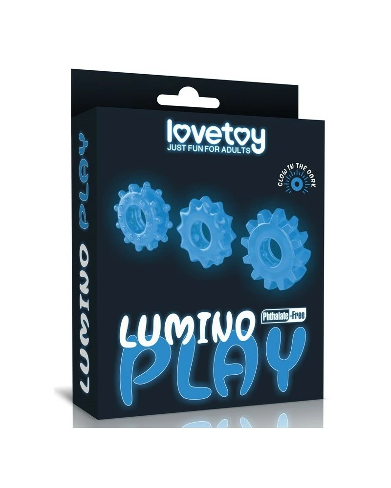 Lot De 3 Cockrings Phosphorescents Lumino 4cm 4 Lot De 3 Cockrings Phosphorescents Lumino 4cm – Image 2