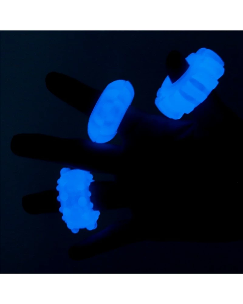 Lot De 3 Cockrings Phosphorescents Lumino 4cm 13 Lot De 3 Cockrings Phosphorescents Lumino 4cm – Image 11