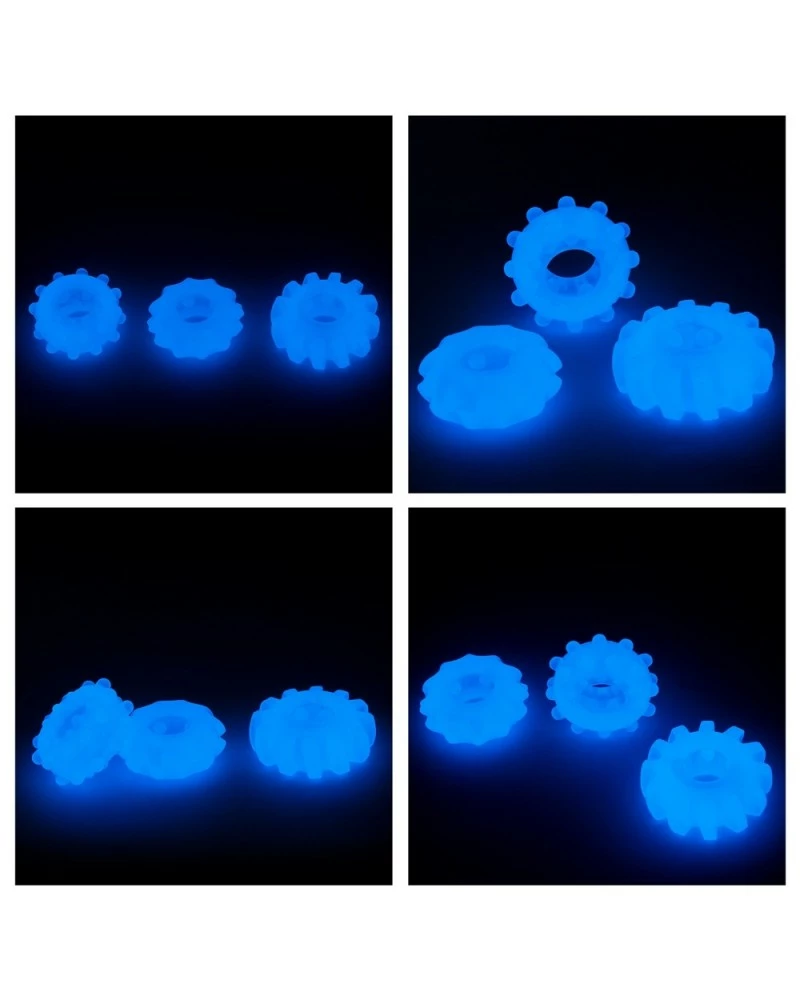 Lot De 3 Cockrings Phosphorescents Lumino 4cm 16 Lot De 3 Cockrings Phosphorescents Lumino 4cm – Image 14