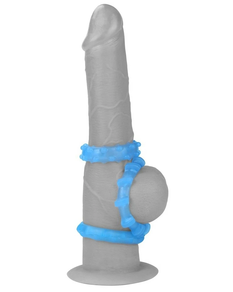 Lot De 3 Cockrings Phosphorescents Lumino 4cm 7 Lot De 3 Cockrings Phosphorescents Lumino 4cm – Image 5