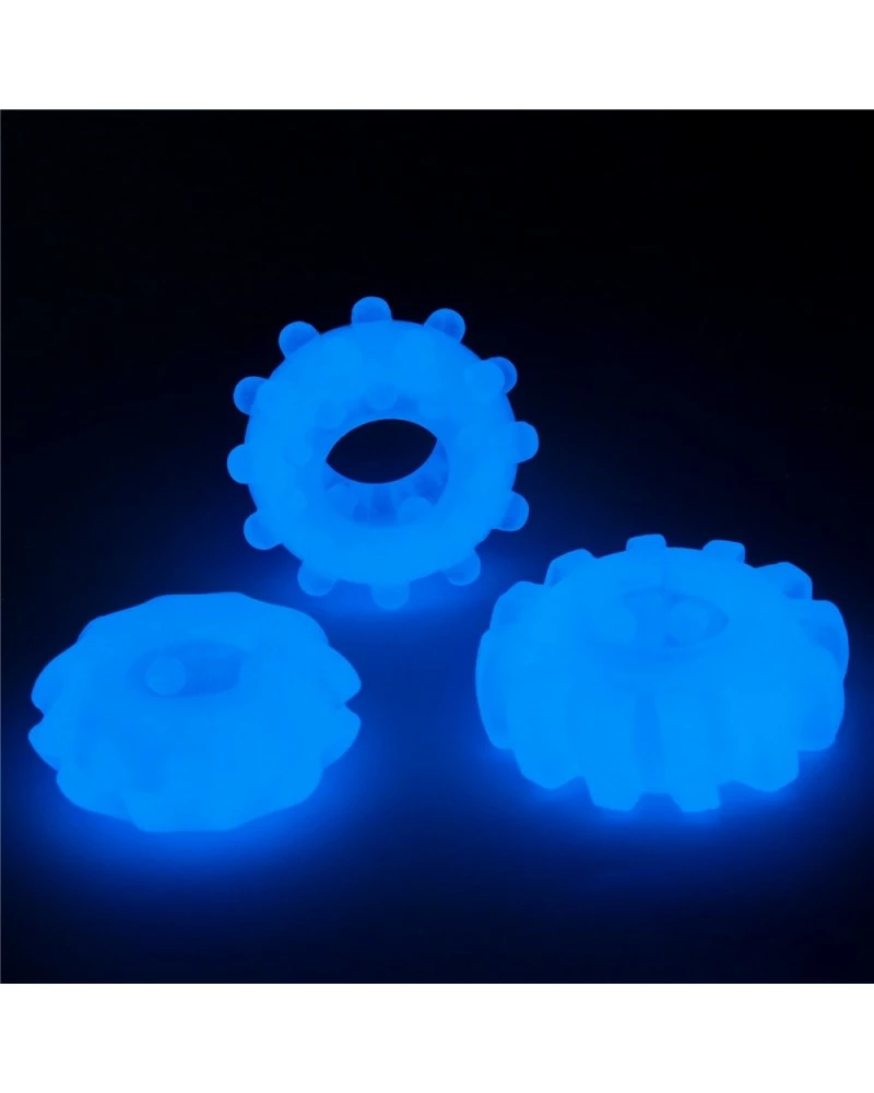 Lot De 3 Cockrings Phosphorescents Lumino 4cm 9 Lot De 3 Cockrings Phosphorescents Lumino 4cm – Image 7