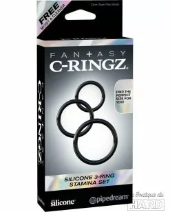 Fantasy C-Ringz Lot De 3 Cockrings Silicone C-Ringz -Cockrings Flexibles Soldes Boutique lot de 3 cockrings silicone c ringz 1