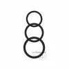 Chisa Novelties Lot De 3 Cockrings Silicone Magnum Force Noir -Cockrings Flexibles Soldes Boutique lot de 3 cockrings silicone magnum force noir