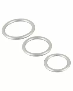 You2Toys Lot De 3 Cockrings Silicone Thin Ring Gris -Cockrings Flexibles Soldes Boutique lot de 3 cockrings silicone thin ring gris 2