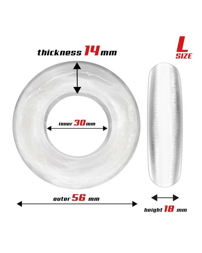 Lot De 3 Cockrings Souples Beast Rings Transparents 7 Lot De 3 Cockrings Souples Beast Rings Transparents – Image 5